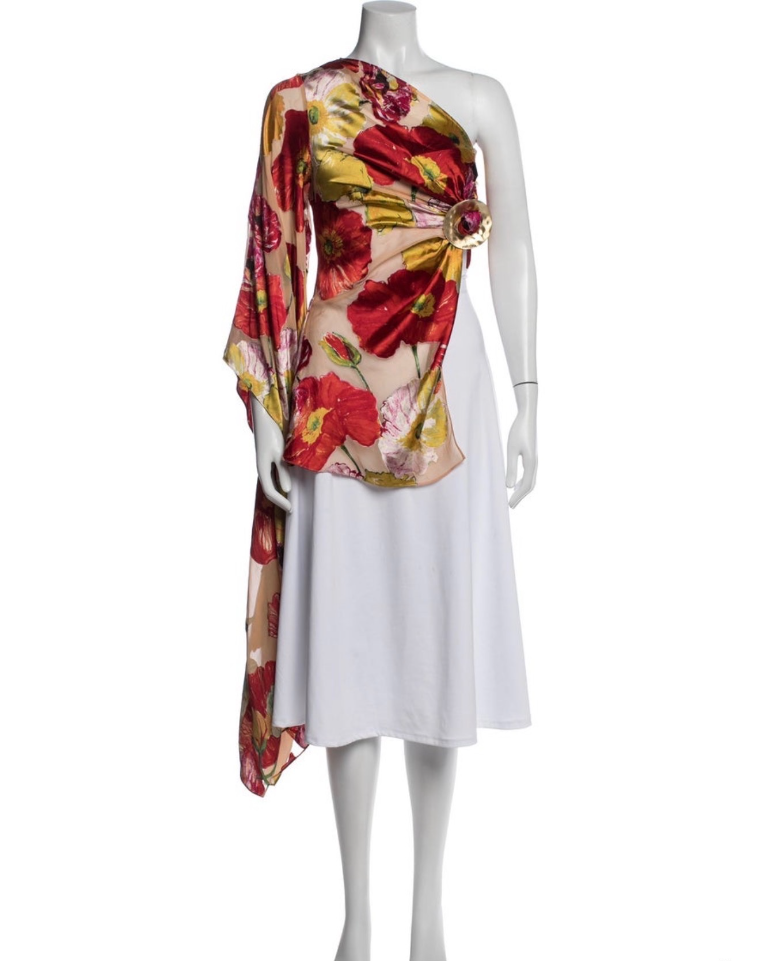 Cult Gaia — Floral One-Shoulder Top